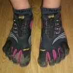 Colour-Coordinated: Injinji Womens Socks in Vibram FiveFingers KMD Sport LS