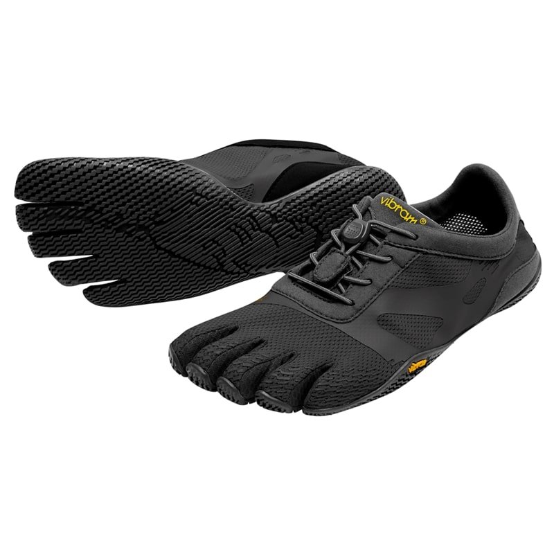 Vibram FiveFingers Womens KSO EVO Running Shoes (Black) | Feetus
