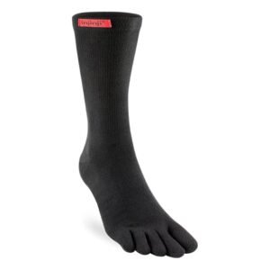 Injinji Sport Original Weight Crew Toe Socks (Black)