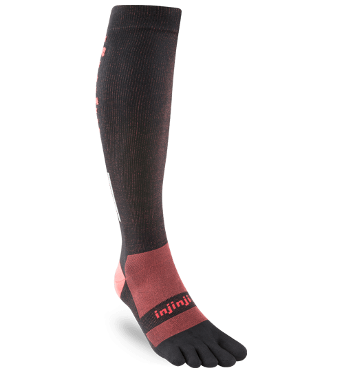 Injinji Ultra Compression OTC Toe Socks (Black)