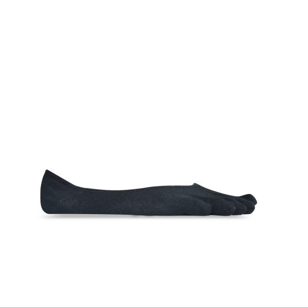Vibram 5Toe Ghost Low Profile Toe Socks (Black)