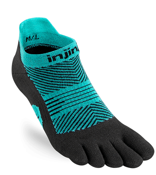 Injinji Womens RUN Lightweight No-Show Running Toe Socks (Jewel)