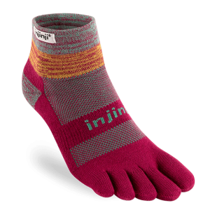 Injinji Trail Midweight Mini-Crew Running Toe Socks (Jewel)