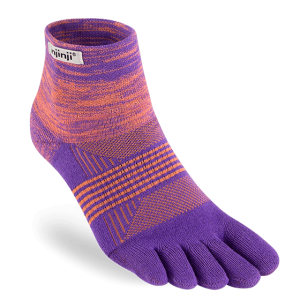 Injinji Womens Trail Mid-Weight Mini-Crew Running Toe Socks (Jupiter)