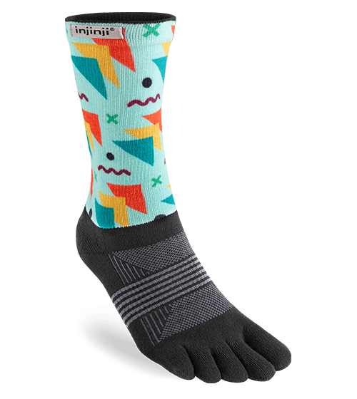 Injinji Womens Trail Midweight Crew Toe Socks (Legend)