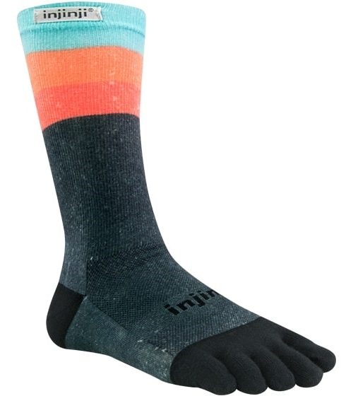 Injinji RUN Lightweight Crew Running Toe Socks (Ascent)