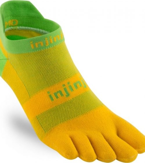 Injinji RUN Lightweight No-Show Running Toe Socks (Mango)