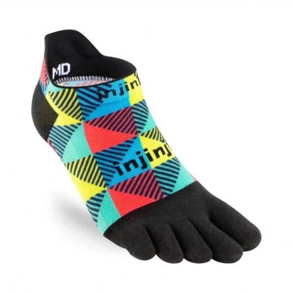 Injinji RUN Lightweight No-Show Running Toe Socks (Edge)