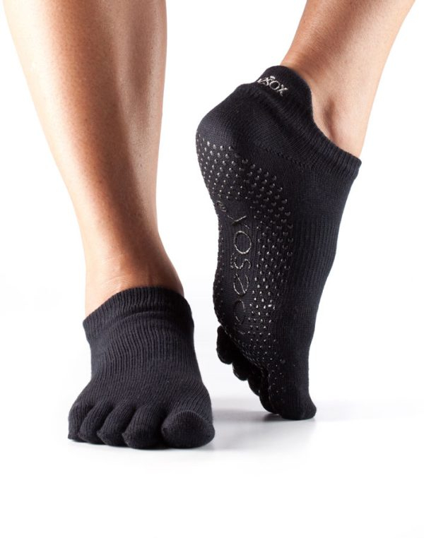 ToeSox Full Toe Low Rise - Black