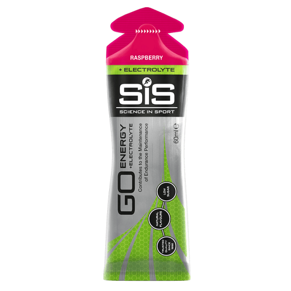 SIS Go Gel - Energy Gel + Electrolytes - Raspberry Flavour