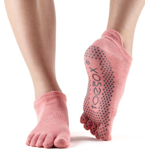 ToeSox Full Toe Low Rise - Melon