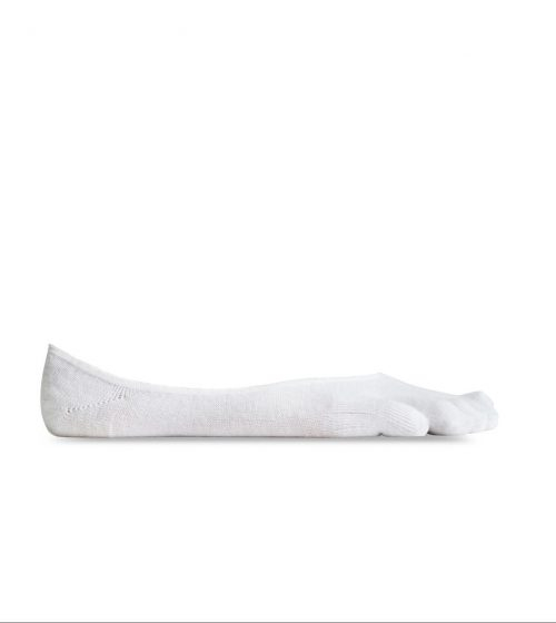 Vibram 5Toe Ghost Low Profile Toe Socks (White)