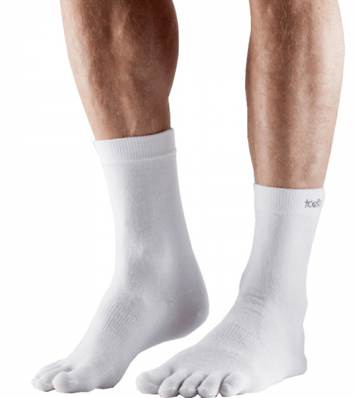 ToeSox Ultralight Crew In White