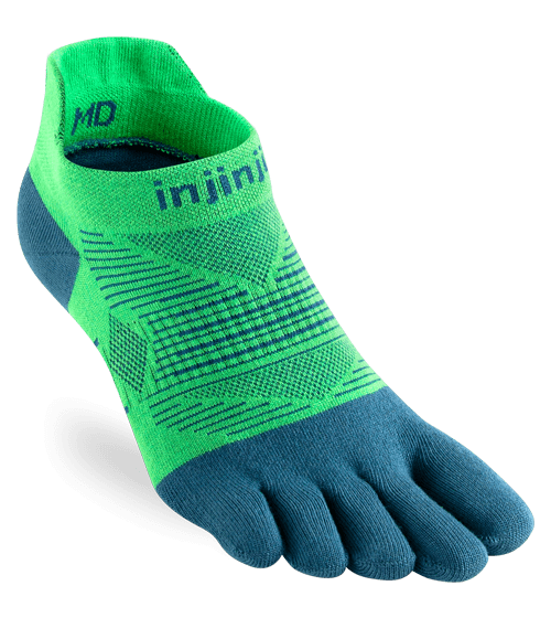 Injinji RUN Lightweight No-Show Running Toe Socks (Isla)