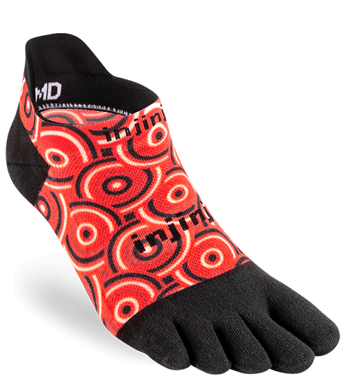 Injinji RUN Lightweight No-Show Running Toe Socks (Coil)