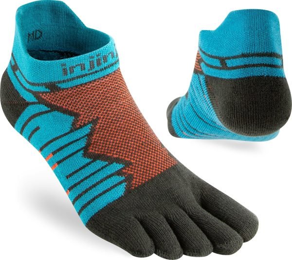Injinji Ultra Run No-Show Running Toe Socks (Pop) - Dual