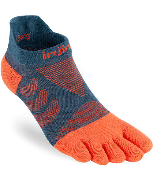 Injinji Womens Ultra Run No-Show Toe Running Socks (Dew)