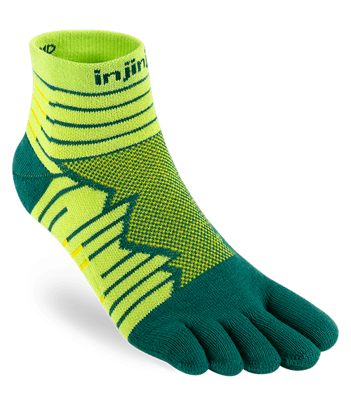 Injinji Ultra Run Mini-Crew Running Toe Socks (Deco)