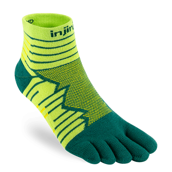 Injinji Ultra Run Mini-Crew Running Toe Socks (Deco)