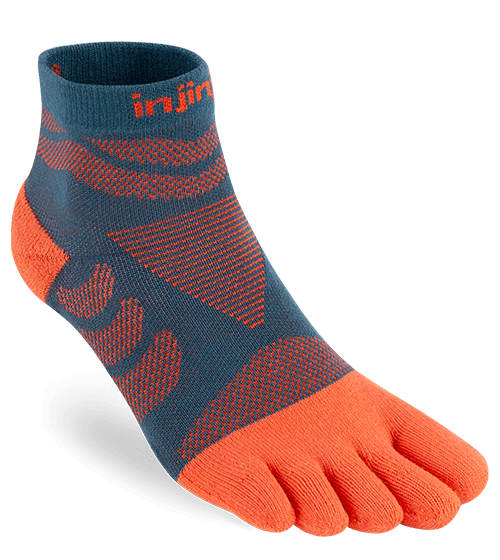Injinji Womens Ultra Run Mini Crew Toe Running Socks (Dew)