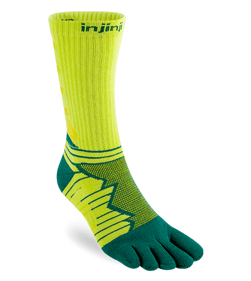 Injinji Ultra Run Crew Running Toe Socks (Deco)