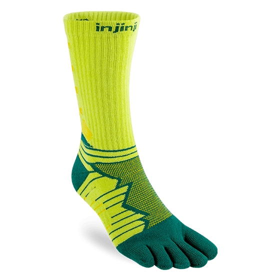 Injinji Ultra Run Crew Running Toe Socks - Deco