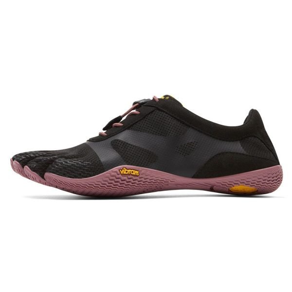 Vibram FiveFingers Womens KSO EVO Minimalist Running Shoes (Black/Rose)- Side