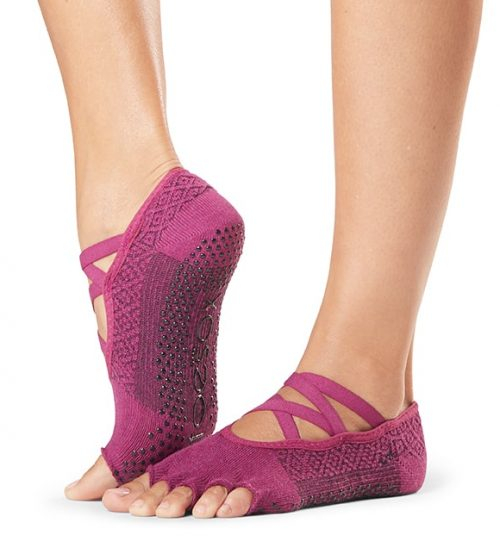 ToeSox Half Toe Elle - Grip Toe Socks - Groovy
