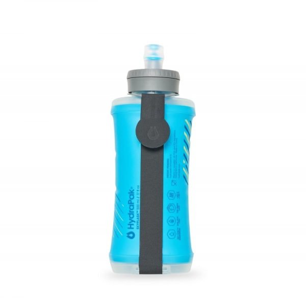 HydraPak SkyFlask 500 ML Minimalist Running Water Bottle - Malibu Blue - Rear