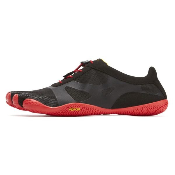 Vibram FiveFingers Mens KSO EVO Minimalist Running Shoes - Black/Red - Side