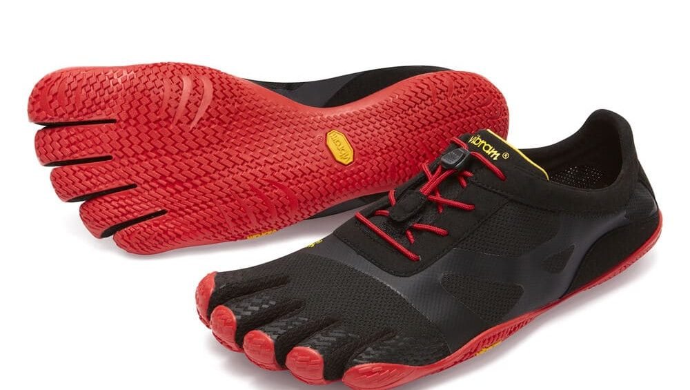 Vibram FiveFingers Mens KSO EVO Minimalist Running Shoes - Black/Red