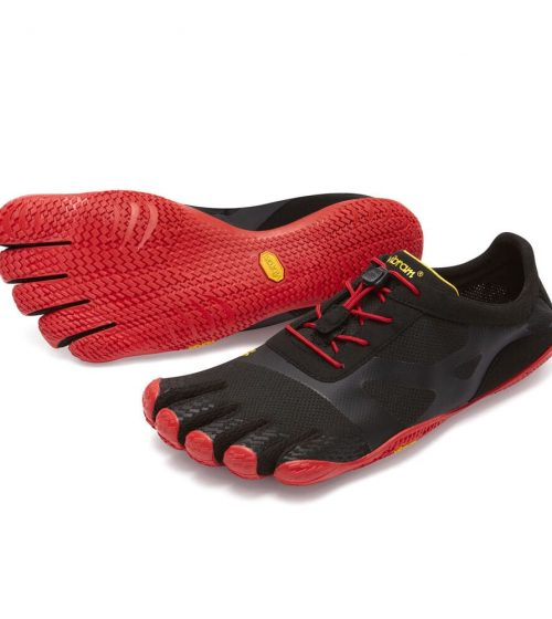 Vibram FiveFingers Mens KSO EVO Minimalist Running Shoes - Black/Red