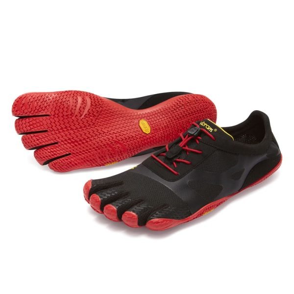 Vibram FiveFingers Mens KSO EVO Minimalist Running Shoes - Black/Red