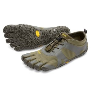 Vibram FiveFingers Mens V-ALPHA Minimalist Shoe - Military/Dark Grey