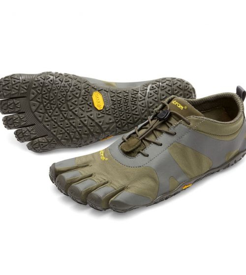 Vibram FiveFingers Mens V-ALPHA Minimalist Shoe - Military/Dark Grey