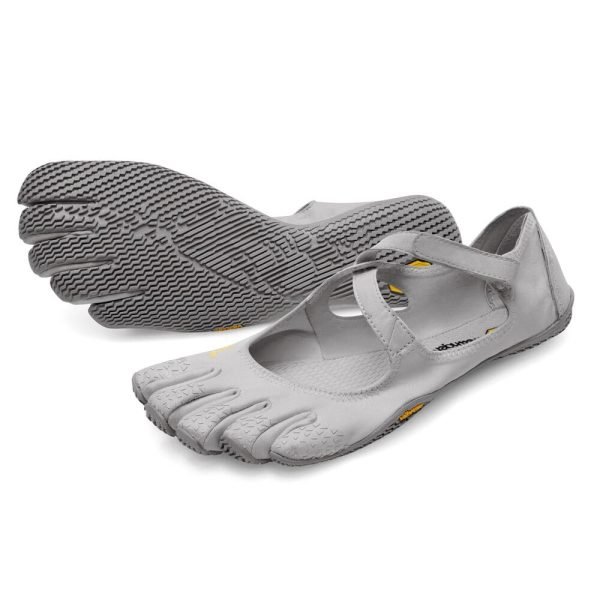 Vibram Fivefingers Womens V-SOUL Minimalist Indoor Training Shoes - Silver/Light Grey