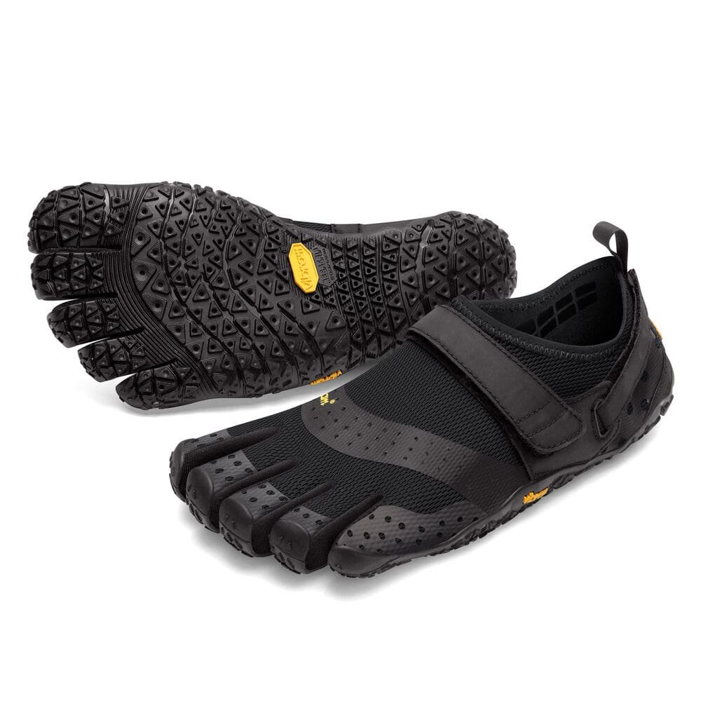 Vibram Fivefingers Mens V-AQUA Minimalist Water Shoes - Black | Feetus