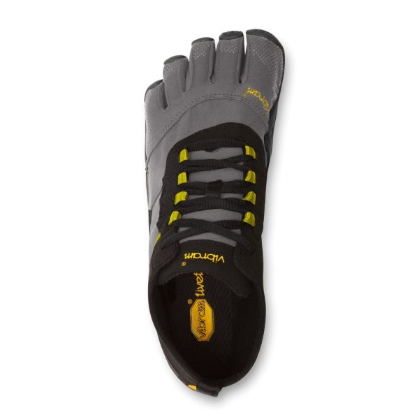 Vibram FiveFingers Mens V-TREK Minimalist Trail Shoe - Black/Grey - Top