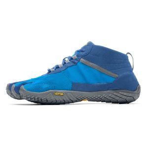 Vibram FiveFingers Mens V-TREK Minimalist Trail Shoe - Blue/Grey - Side