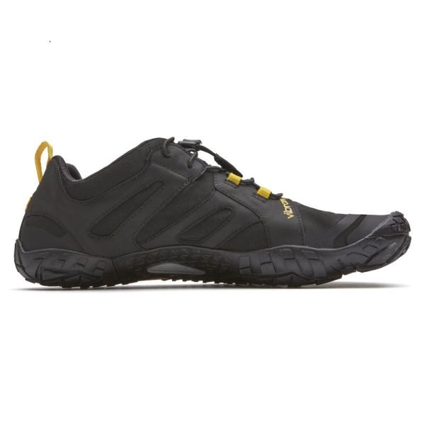 Vibram Fivefingers Womens V-TRAIL 2.0 Minimalist Running Shoes - Black/Yellow - Side