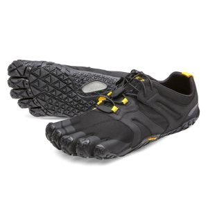 Vibram FiveFingers Mens V-TRAIL 2.0 Minimalist Trail Shoe - Black/Yellow
