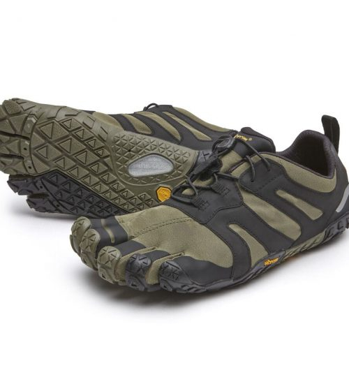 Vibram FiveFingers Mens V-TRAIL 2.0 Minimalist Trail Shoe - Ivy/Black