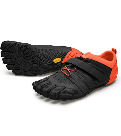 Vibram FiveFingers Mens V-TRAIN 2.0 Minimalist Training Shoe - Black/Orange