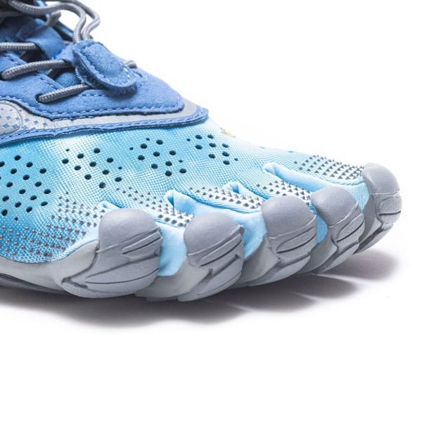 Vibram Fivefingers Womens V-RUN Minimalist Running Shoes - Blue/Blue - Toes
