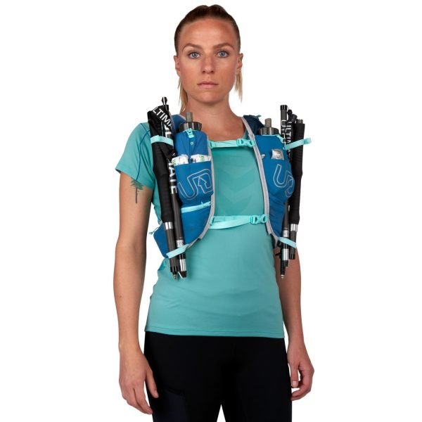 Ultimate Direction Mountain Vesta 5.0 - Running, Hiking, Climbing Vest for Women - Dusk - Model Front