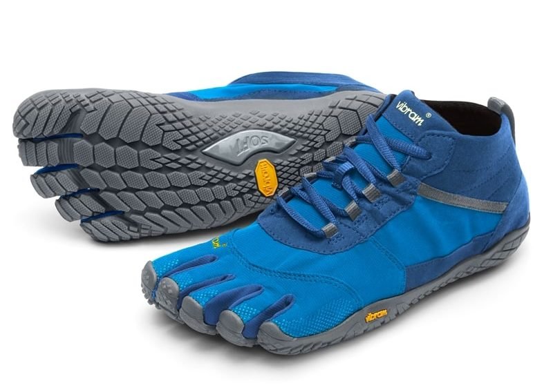 Vibram FiveFingers Mens V-TREK Minimalist Trail Shoe - Blue/Grey