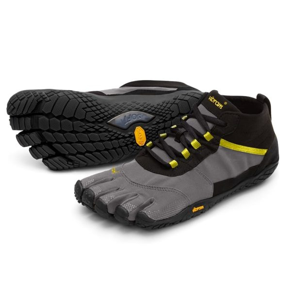 Vibram FiveFingers Mens V-TREK Minimalist Trail Shoe - Black/Grey