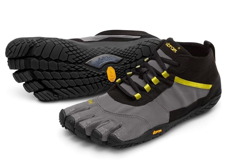 Vibram FiveFingers Mens V-TREK Minimalist Trail Shoe - Black/Grey