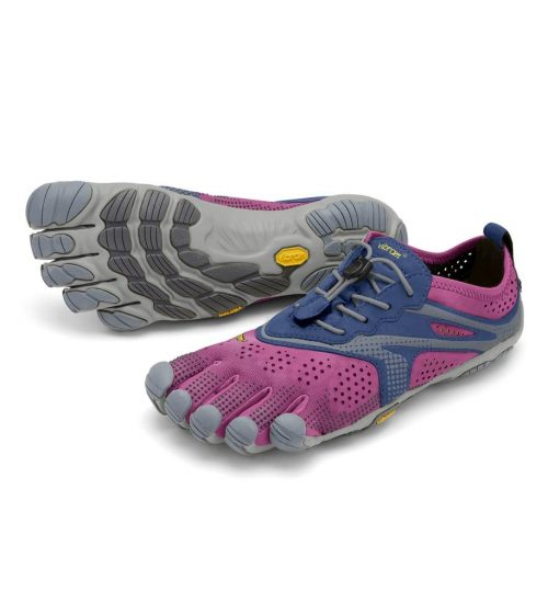 Vibram Fivefingers Womens V-RUN Minimalist Running Shoes - Fuchsia/Blue