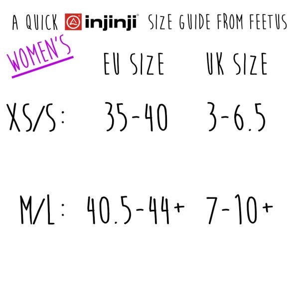 Injinji Womens Size Guide